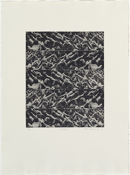 Artist: b'MADDOCK, Bea' | Title: b'Zig-Zag' | Date: 1972 | Technique: b'photo-etching and aquatint, printed in black ink, from five plates' Artist: b'MADDOCK, Bea' | Title: b'Zig-Zag' | Date: 1972 | Technique: b'photo-etching and aquatint, printed in black ink, from five plates'