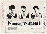 Artist: Denton, Mark. | Title: Names witheld. | Date: 1981 | Technique: screenprint