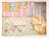 Artist: Eager, Helen. | Title: I'm no fool, I put white wash on my tool, Yes but what about the Queen?. | Date: 1979 | Technique: lithograph, printed in colour, from five stones [or plates]