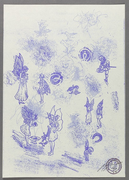 Artist: b'Horwitz, Tess.' | Title: b'not titled.' | Date: 1995 | Technique: b'spirit-duplicator'