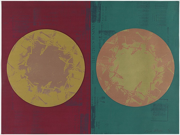 Artist: b'MEYER, Bill' | Title: b'Une Charogne II' | Date: 1970 | Technique: b'screenprint, printed in colour, from seven stencils' | Copyright: b'\xc2\xa9 Bill Meyer' Artist: b'MEYER, Bill' | Title: b'Une Charogne II' | Date: 1970 | Technique: b'screenprint, printed in colour, from seven stencils' | Copyright: b'\xc2\xa9 Bill Meyer'