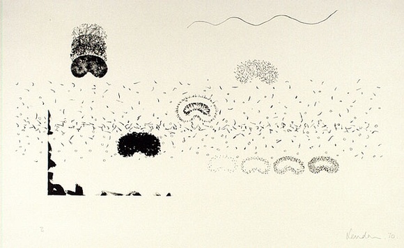 Artist: b'Lendon, Nigel.' | Title: b'not titled' | Date: 1970 | Technique: b'lithograph, printed in black ink, from one plate' Artist: b'Lendon, Nigel.' | Title: b'not titled' | Date: 1970 | Technique: b'lithograph, printed in black ink, from one plate'