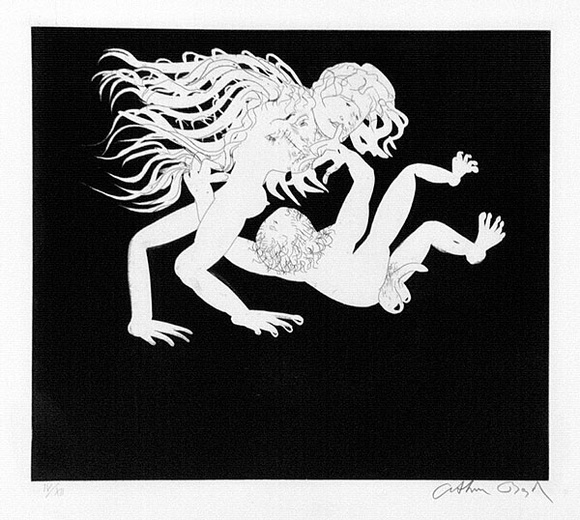 Artist: b'BOYD, Arthur' | Title: b'Myrrhine and Kinesias.' | Date: (1970) | Technique: b'etching and aquatint, printed in black ink, from one plate' Artist: b'BOYD, Arthur' | Title: b'Myrrhine and Kinesias.' | Date: (1970) | Technique: b'etching and aquatint, printed in black ink, from one plate'