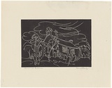 Artist: b'Jack, Kenneth.' | Title: b'Church at Bellerive, Tasmania' | Date: 1953 | Technique: b'linocut, printed in black ink, from one block' | Copyright: b'\xc2\xa9 Kenneth Jack. Licensed by VISCOPY, Australia'