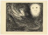 Artist: BOYD, Arthur | Title: The vision of the church on fire. | Date: (1965) | Technique: lithograph, printed in black ink, from one plate | Copyright: Reproduced with permission of Bundanon Trust