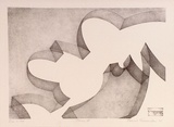 Artist: RICHARDSON, Berris | Title: Form III | Date: 1975 | Technique: lithograph, printed in brown ink, from one plate