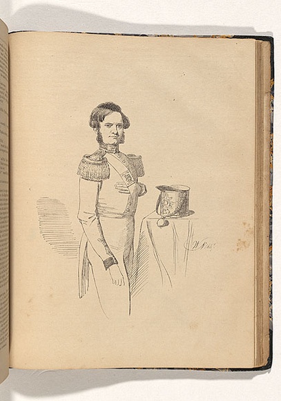 Artist: b'Nicholas, William.' | Title: b'Lieutenant Dunbar, Royal Marines' | Date: 1847 | Technique: b'pen-lithograph, printed in black ink, from one plate' Artist: b'Nicholas, William.' | Title: b'Lieutenant Dunbar, Royal Marines' | Date: 1847 | Technique: b'pen-lithograph, printed in black ink, from one plate'