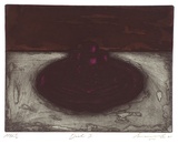 Artist: Lee, Graeme. | Title: Dish I | Date: 1995, September | Technique: etching, printed in black ink, from one plate; hand-coloured