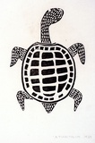 Artist: TUNGUTALUM, Bede | Title: Turtle | Date: 1969 | Technique: woodcut, printed in black ink, from one block