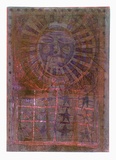 Artist: HANRAHAN, Barbara | Title: Sun and stars II | Date: 1964 | Technique: etching, printed in colour from two  plates