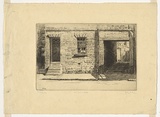 Artist: URE SMITH, Sydney | Title: 201 York Street North, Sydney | Date: c.1926 | Technique: etching, printed in warm black ink, from one plate