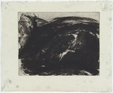 Artist: b'MADDOCK, Bea' | Title: b'Moor landscape' | Date: May 1961 | Technique: b'etching and aquatint, printed in black ink, from one plate'