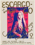 Artist: UNKNOWN | Title: Escargo-go with Domestic Dirt ... Canberra Women's Refuge Dinner Dance 1982 | Date: 1982 | Technique: screenprint, printed in colour, from three stencils