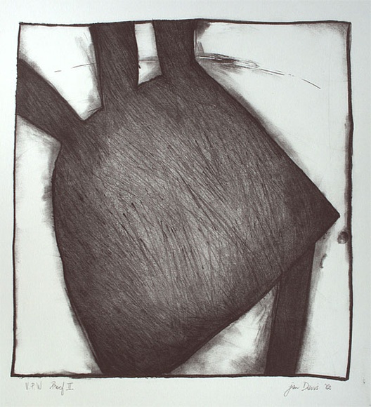 Artist: b'CHERRY, Chris' | Title: b'Chair' | Date: 1982 | Technique: b'lithograph, printed in black ink, from one stone' | Copyright: b'\xc2\xa9 Jan Davis' Artist: b'CHERRY, Chris' | Title: b'Chair' | Date: 1982 | Technique: b'lithograph, printed in black ink, from one stone' | Copyright: b'\xc2\xa9 Jan Davis'