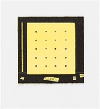Artist: Hickey, Dale. | Title: Separate worlds | Date: 1993 | Technique: lithograph, printed in yellow and black ink, from two stones