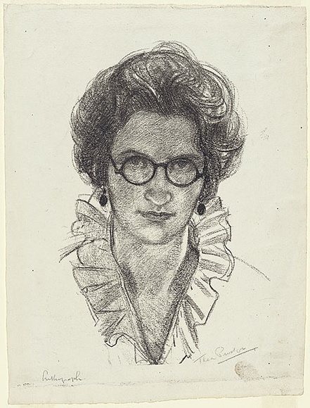 Artist: b'Proctor, Thea.' | Title: b'Self-portrait.' | Date: December 1921 | Technique: b'lithograph, printed in greyish/black ink, from one stone' | Copyright: b'\xc2\xa9 Art Gallery of New South Wales' Artist: b'Proctor, Thea.' | Title: b'Self-portrait.' | Date: December 1921 | Technique: b'lithograph, printed in greyish/black ink, from one stone' | Copyright: b'\xc2\xa9 Art Gallery of New South Wales'