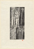 Artist: JOSE, Ellen | Title: Wait-a-while | Date: 1992 | Technique: woodcut