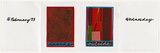 Title: And whatever remains | Date: 1983 | Technique: woodblock print, printed in yellow, red, blue, black and white inks, from eight blocks