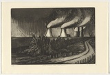 Artist: Vickers, Rose. | Title: Dark satanic mills - near Singleton | Date: 1990 | Technique: etching and aquatint, printed in black ink, from one plate