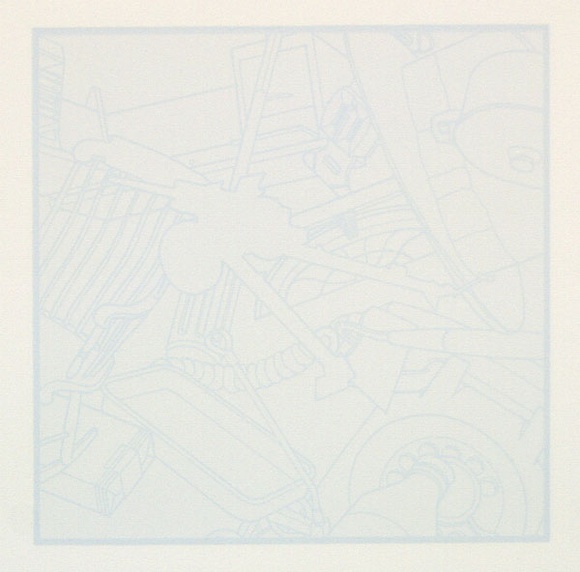 Artist: b'Burgess, Peter.' | Title: b'Object relations III - 4 of 6.' | Date: 1990 | Technique: b'screenprint, printed in colour, from two stencils' Artist: b'Burgess, Peter.' | Title: b'Object relations III - 4 of 6.' | Date: 1990 | Technique: b'screenprint, printed in colour, from two stencils'