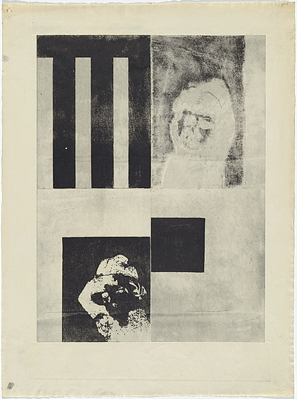 Artist: b'MADDOCK, Bea' | Title: b'not titled' | Date: 1968 | Technique: b'relief-etching, printed in black ink, from one plate' Artist: b'MADDOCK, Bea' | Title: b'not titled' | Date: 1968 | Technique: b'relief-etching, printed in black ink, from one plate'