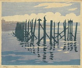 Artist: WEBB, A.B. | Title: Shags | Date: 1921-22 | Technique: woodcut, printed in colour in the Japanese manner, from five blocks