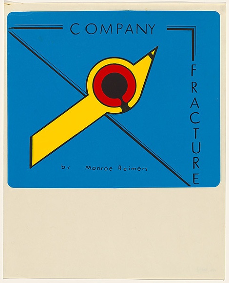 Artist: b'REINUERS, Monroe' | Title: b'Company Fracture by Monroe Reimers' | Date: 1983 | Technique: b'screenprint, printed in colour, from four stencils' Artist: b'REINUERS, Monroe' | Title: b'Company Fracture by Monroe Reimers' | Date: 1983 | Technique: b'screenprint, printed in colour, from four stencils'