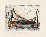 Artist: Pieper, Brian. | Title: Party like an ancient kingdom | Date: 1999 | Technique: etching, printed in colour a la poupee, from one plate | Copyright: © Brian Pieper