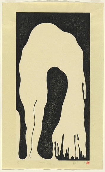 Artist: b'Harris, Brent.' | Title: b'Weeping' | Date: 1999, October-November | Technique: b'woodblock, printed in colour, from multiple blocks' Artist: b'Harris, Brent.' | Title: b'Weeping' | Date: 1999, October-November | Technique: b'woodblock, printed in colour, from multiple blocks'