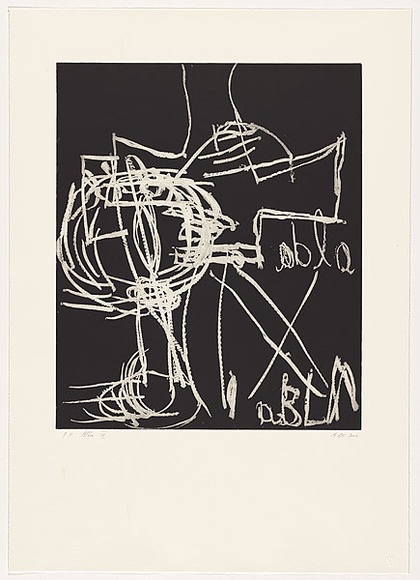 Artist: b'Tomescu, Aida.' | Title: b'Alba IV' | Date: 2002 | Technique: b'aquatint, printed in black ink, from one copper plate' | Copyright: b'\xc2\xa9 Aida Tomescu. Licensed by VISCOPY, Australia.' Artist: b'Tomescu, Aida.' | Title: b'Alba IV' | Date: 2002 | Technique: b'aquatint, printed in black ink, from one copper plate' | Copyright: b'\xc2\xa9 Aida Tomescu. Licensed by VISCOPY, Australia.'