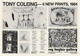 Artist: COLEING, Tony | Title: Tony Coleing - 6 new prints, 1984 | Date: 1984 | Technique: offset-lithograph, printed in black ink, from multiple plates