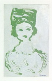 Artist: SHEARER, Mitzi | Title: not titled | Date: c.1965 | Technique: monotype, printed in colour from one plate