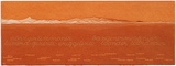 Artist: MADDOCK, Bea | Title: Terra Spiritus...with a darker shade of pale | Date: 1993-98 | Technique: stencil print, printed in hand-ground Launceston ochre from multiple hand-cut mylar stencils; letterpress text blind printed; hand-drawn script