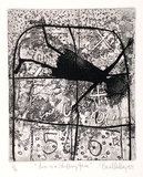 Artist: Hadley, Basil. | Title: Love is a skipping game | Date: 1975 | Technique: etching, aquatint and deep etch, printed in black ink, from one plate