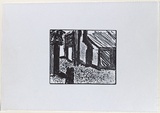 Artist: MADDOCK, Bea | Title: (Old hotel) | Date: c.1982 | Technique: relief-etching, printed in black ink, from one plate