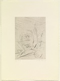 Artist: b'PARR, Mike' | Title: b'Hybridia 19' | Date: 1989 | Technique: b'drypoint, printed in black ink, from one copper plate'