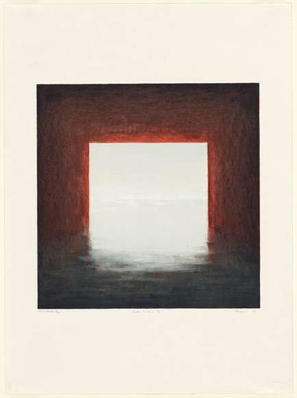 Artist: b'Maguire, Tim.' | Title: b'Under bridges IV' | Date: 1989, April | Technique: b'lithograph, printed in colour, from five aluminium plates' | Copyright: b'\xc2\xa9 Tim Maguire' Artist: b'Maguire, Tim.' | Title: b'Under bridges IV' | Date: 1989, April | Technique: b'lithograph, printed in colour, from five aluminium plates' | Copyright: b'\xc2\xa9 Tim Maguire'
