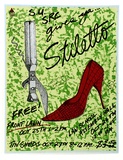 Artist: CALLAGHAN, Michael | Title: S.U. SRC gives ya... Stiletto. | Date: 1977 | Technique: screenprint, printed in colour, from multiple stencils | Copyright: © Michael Callaghan