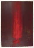 Artist: Maguire, Tim. | Title: not titled [red vertical column] | Date: 1987 | Technique: lithograph, printed in colour, from four plates | Copyright: © Tim Maguire