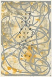 Artist: Tillers, Imants. | Title: Alphabet [1] | Date: 2004 | Technique: woodcut and etching, printed in colour, from  plywood block and copper plate | Copyright: Courtesy of the artist