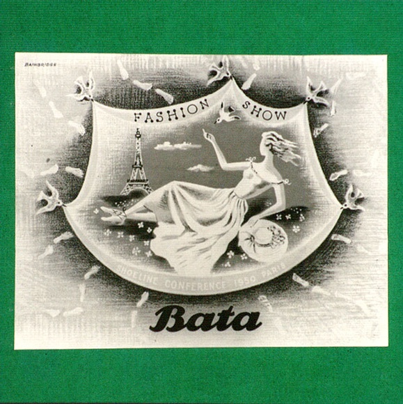 Artist: b'Bainbridge, John.' | Title: b'Bata fashion show: Shoeline conference, Paris 1950.' | Date: 1950 | Technique: b'photo-lithograph' Artist: b'Bainbridge, John.' | Title: b'Bata fashion show: Shoeline conference, Paris 1950.' | Date: 1950 | Technique: b'photo-lithograph'