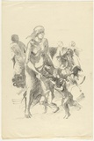 Artist: O'Connor, Ailsa. | Title: not titled | Date: c.1975 | Technique: lithograph, printed in black ink, from one stone