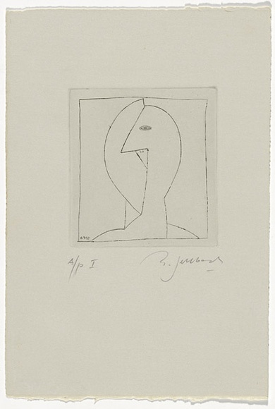Artist: b'SELLBACH, Udo' | Title: b'not titled' | Date: 16 August 1987 | Technique: b'drypoint, printed in black ink, from one copper plate' Artist: b'SELLBACH, Udo' | Title: b'not titled' | Date: 16 August 1987 | Technique: b'drypoint, printed in black ink, from one copper plate'