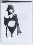 Title: Chickenpox | Date: 2003-2004 | Technique: stencil, printed with black aerosol paint, from one stencil