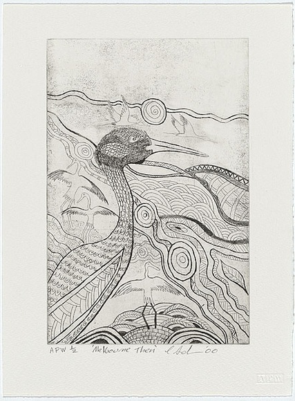 Artist: b'Adams, Cathy.' | Title: b'Melbourne then' | Date: 2000, June | Technique: b'etching, printed in black ink, from one plate' Artist: b'Adams, Cathy.' | Title: b'Melbourne then' | Date: 2000, June | Technique: b'etching, printed in black ink, from one plate'