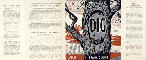 Artist: b'FEINT, Adrian' | Title: b'Book cover: Dig by Frank Clune.' | Date: 1927-1935 | Copyright: b'Courtesy the Estate of Adrian Feint' Artist: b'FEINT, Adrian' | Title: b'Book cover: Dig by Frank Clune.' | Date: 1927-1935 | Copyright: b'Courtesy the Estate of Adrian Feint'