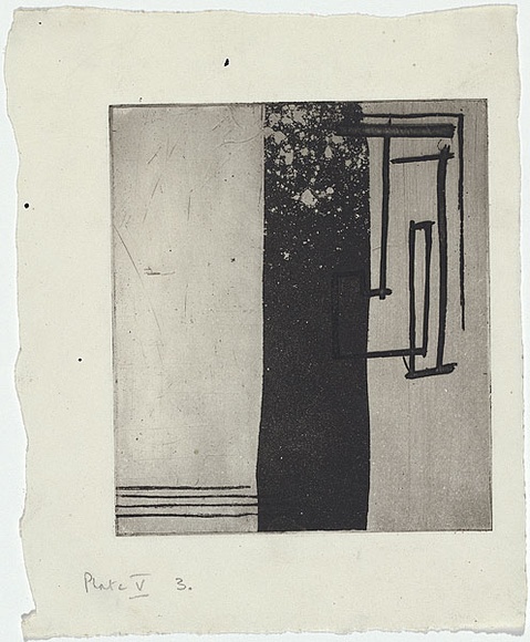 Artist: b'MADDOCK, Bea' | Title: b'Calligraphy' | Date: 1959 | Technique: b'etching, aquatint and deep etch, printed in black ink with plate-tone, from one copper plate' Artist: b'MADDOCK, Bea' | Title: b'Calligraphy' | Date: 1959 | Technique: b'etching, aquatint and deep etch, printed in black ink with plate-tone, from one copper plate'