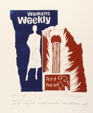 Artist: COLEING, Tony | Title: Womens Weekly-red heads. | Date: 1979 | Technique: linocut, printed in colour, from two blocks