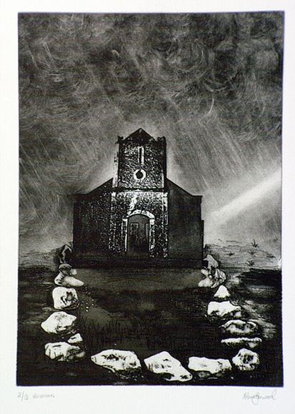Artist: b'Garwood, Alana.' | Title: b'Variations' | Date: 1995 | Technique: b'etching and aquatint, printed in black ink with plate-tone, from one plate' Artist: b'Garwood, Alana.' | Title: b'Variations' | Date: 1995 | Technique: b'etching and aquatint, printed in black ink with plate-tone, from one plate'