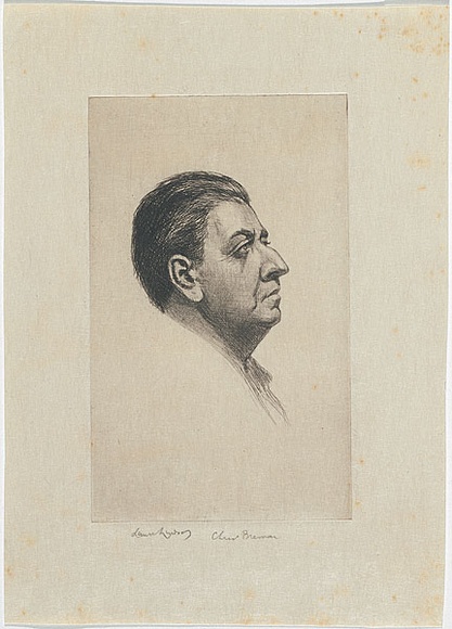 Artist: b'LINDSAY, Lionel' | Title: b'Chris Brennan' | Technique: b'etching, printed in black ink, from one plate' | Copyright: b'Courtesy of the National Library of Australia' Artist: b'LINDSAY, Lionel' | Title: b'Chris Brennan' | Technique: b'etching, printed in black ink, from one plate' | Copyright: b'Courtesy of the National Library of Australia'